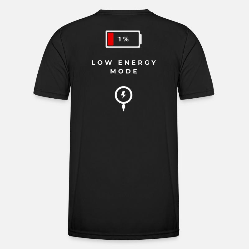 Low Energy Mode Graphics - Men's Functional T-Shirt - black