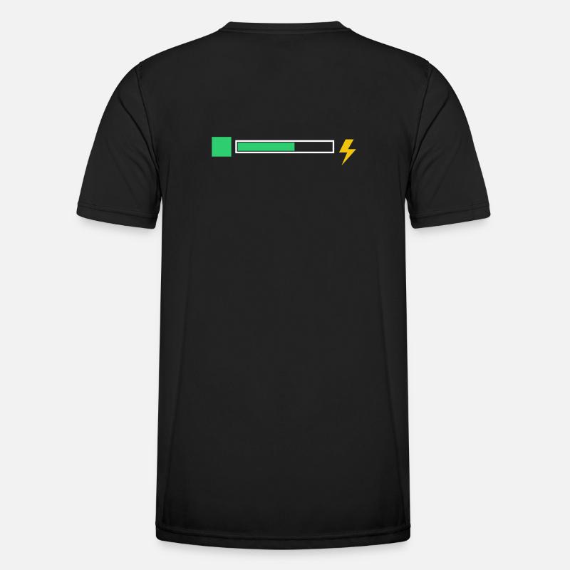 Energy - Männer Funktions-T-Shirt - Schwarz