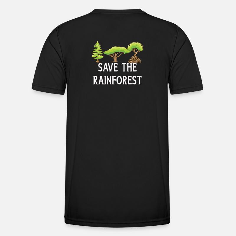 Save The Rainforest - Men's Functional T-Shirt - black
