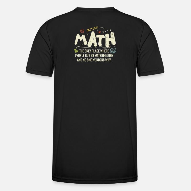 Mathematik - Männer Funktions-T-Shirt - Schwarz