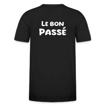nostalgia for the past - Men's Functional T-Shirt - black - Back - AI Model Male 178 dark (178cm)
