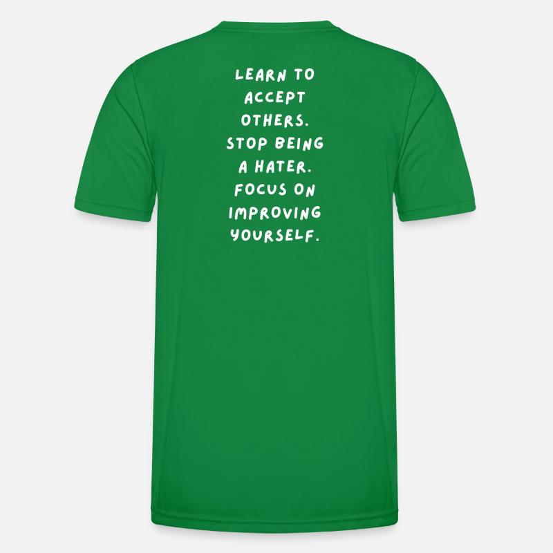 Learning acceptance, self-improvement Men's Functional T-Shirt