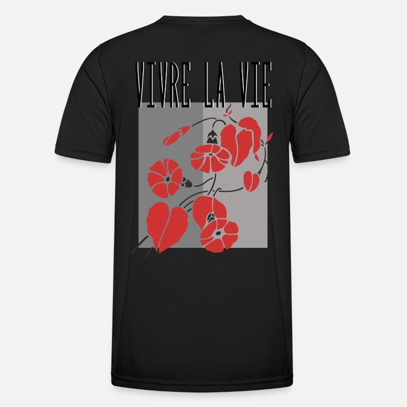 Live life - Men's Functional T-Shirt - black