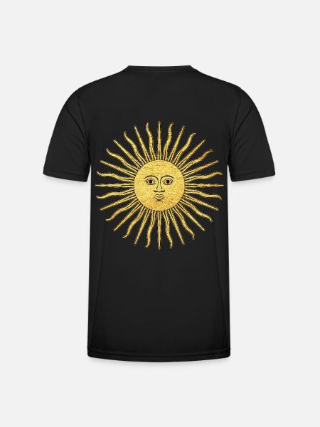 Spiritual Symbol of Illumination Sun - Men's Functional T-Shirt - black