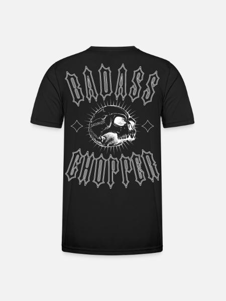 BADASS CHOPPER - Männer Funktions-T-Shirt - Schwarz