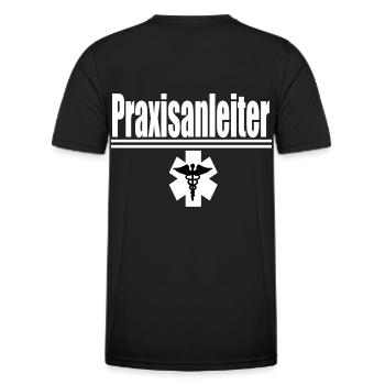 Praxisanleiter - Men's Functional T-Shirt - black - Back - AI Model Male 178 dark (178cm)