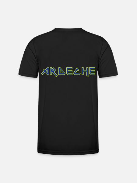 ardèche 3 couleurs - T-shirt sport Homme - noir