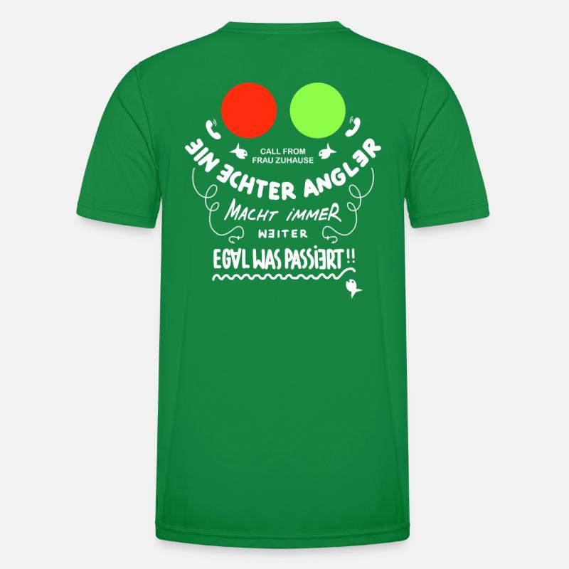 Echter Angler Männer Funktions-T-Shirt