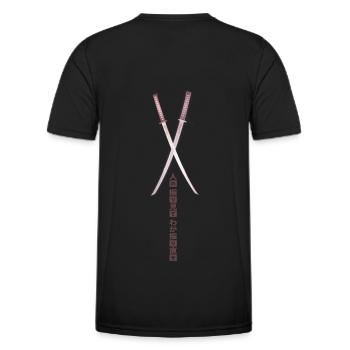 Lerne von der Torheit anderer - Sprichwort Japan - Männer Funktions-T-Shirt - Schwarz - Hinten - AI Model Male 178 dark (178cm)