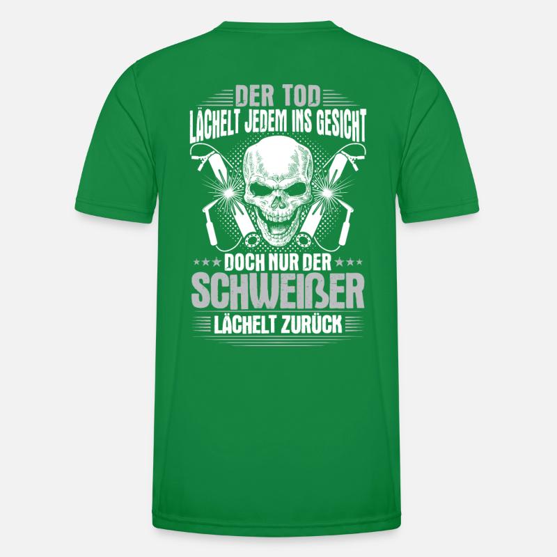 Schweißer Lächeln Geschenk Geschenkidee Schweißen Männer Funktions-T-Shirt