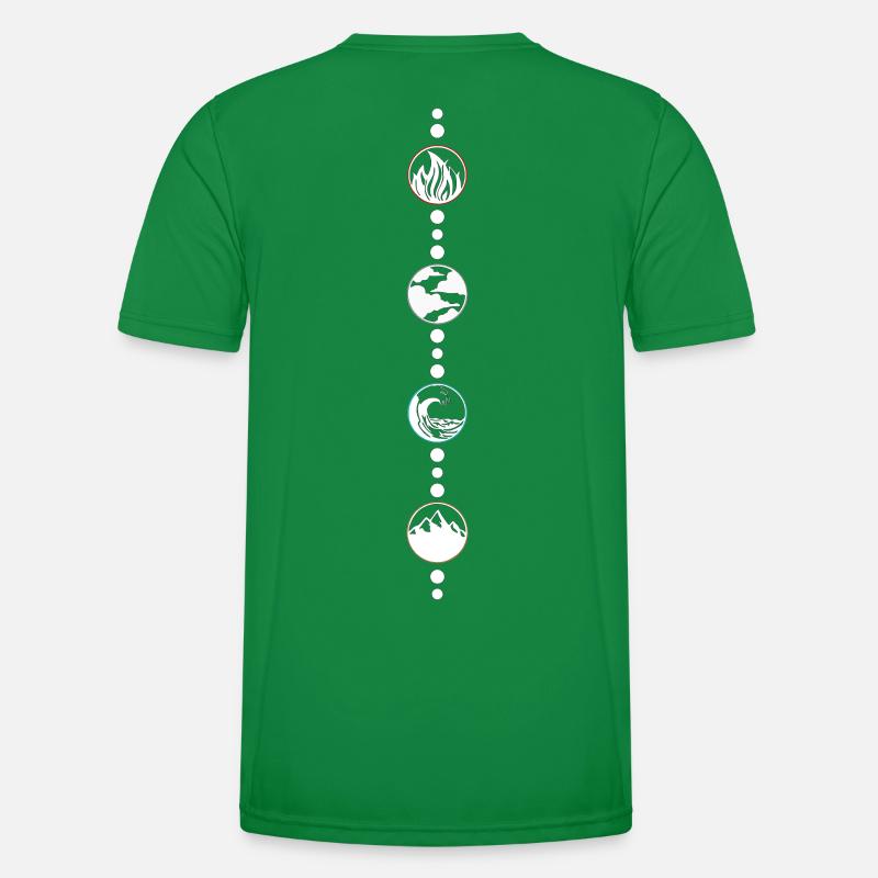 4 Elemente Männer Funktions-T-Shirt