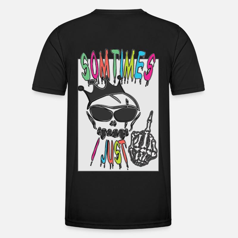 Design antisocial cool et drôle T-shirt sport Homme