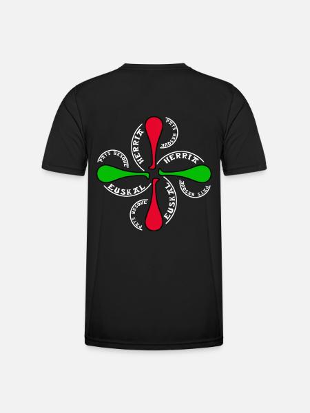 euskal herria pilotari symbol - Men's Functional T-Shirt - black