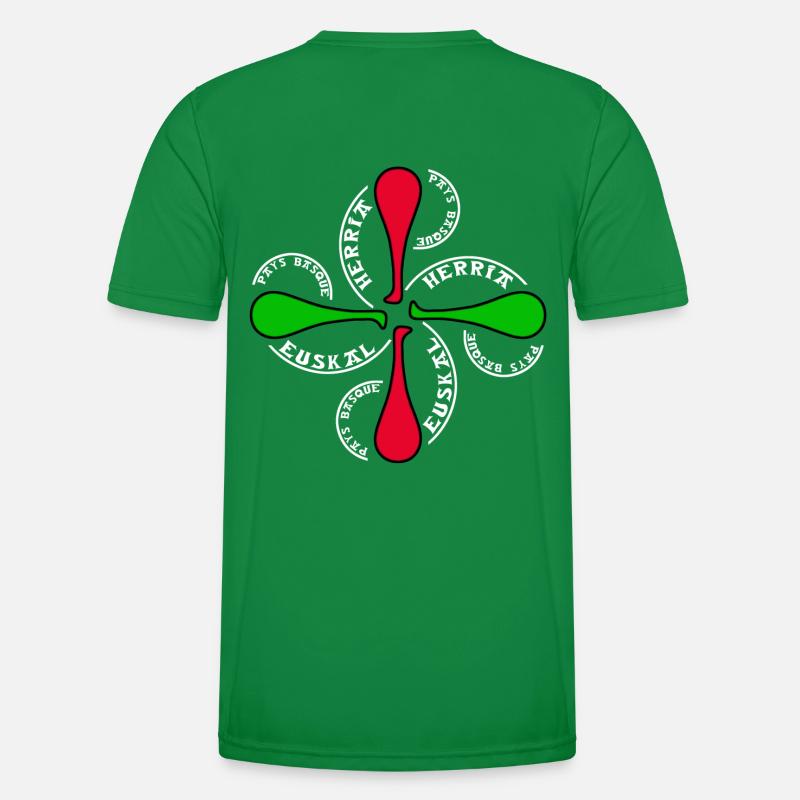 Baskische Land Symbol Pilotari Männer Funktions-T-Shirt