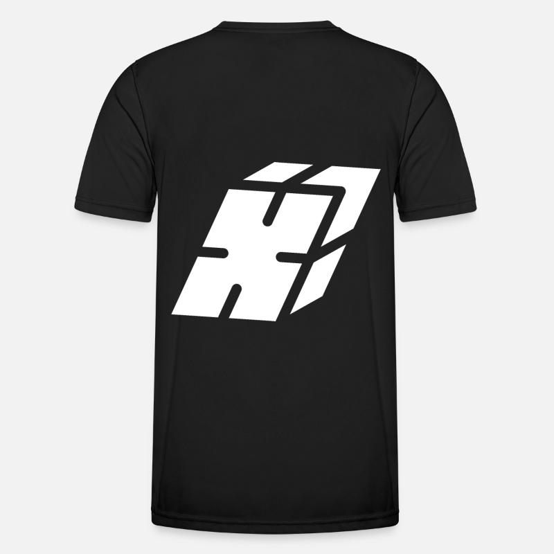 Abstract X letter - Men's Functional T-Shirt - black