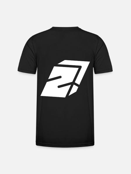 Abstract Z letter - Men's Functional T-Shirt - black