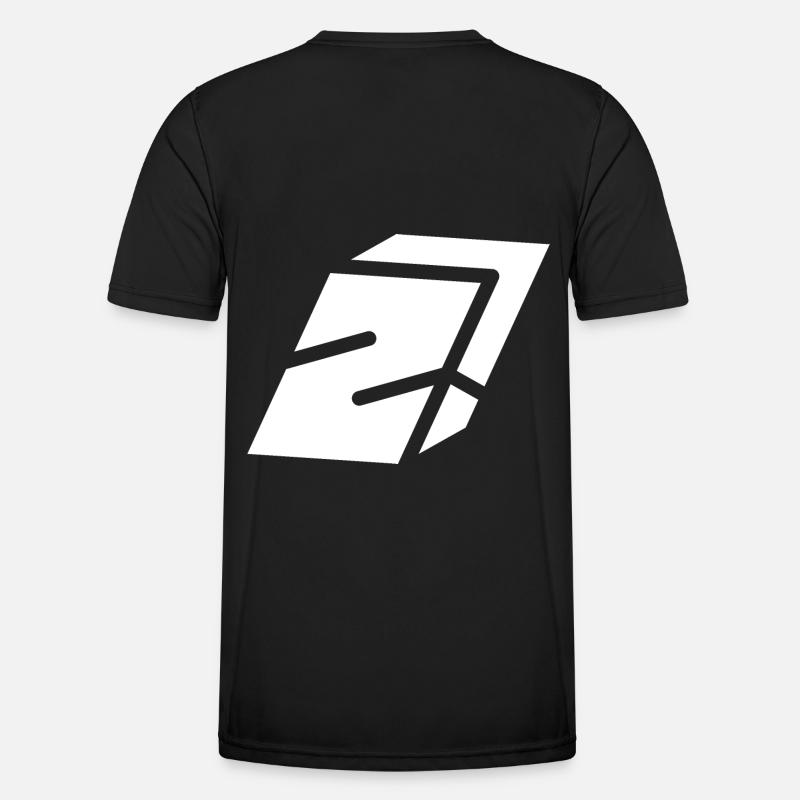 Abstract Z letter - Men's Functional T-Shirt - black