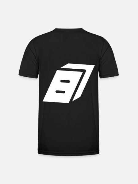 Abstract number 8 - Men's Functional T-Shirt - black