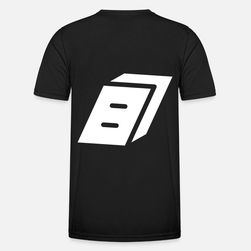 Abstract number 8 - Men's Functional T-Shirt - black