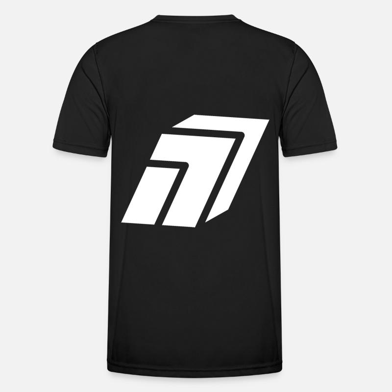 Abstract number 7 - Men's Functional T-Shirt - black