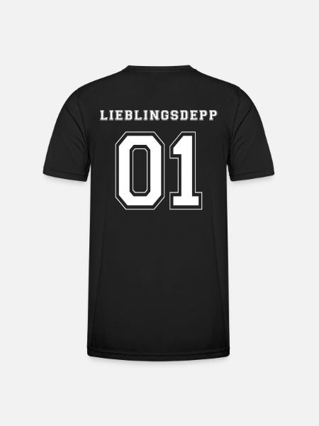 LIEBLINGSDEPP 01 - WHITE EDITION - Männer Funktions-T-Shirt - Schwarz