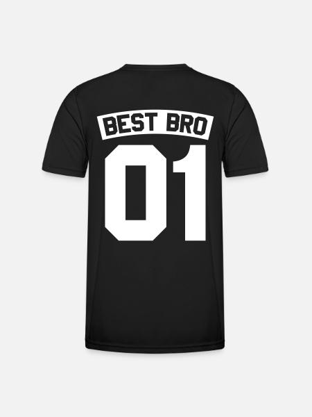 Best Bro - Männer Funktions-T-Shirt - Schwarz