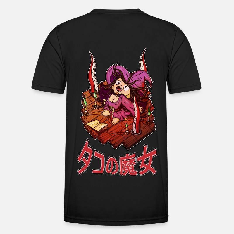 Witch summoning octopus tentacles Men's Functional T-Shirt
