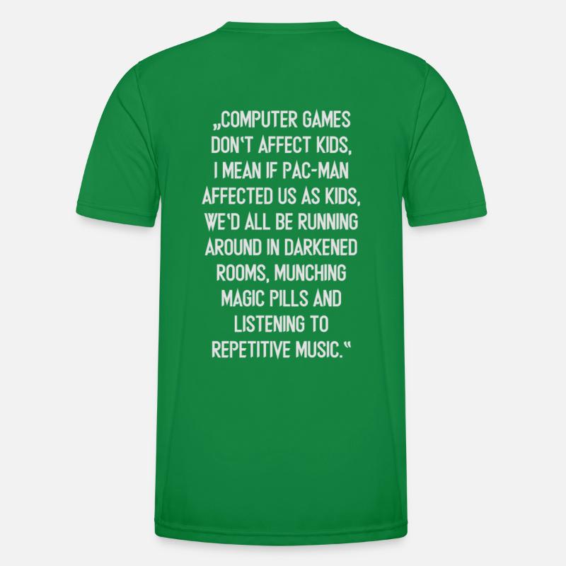 Computer games do not effect kids Men's Functional T-Shirt