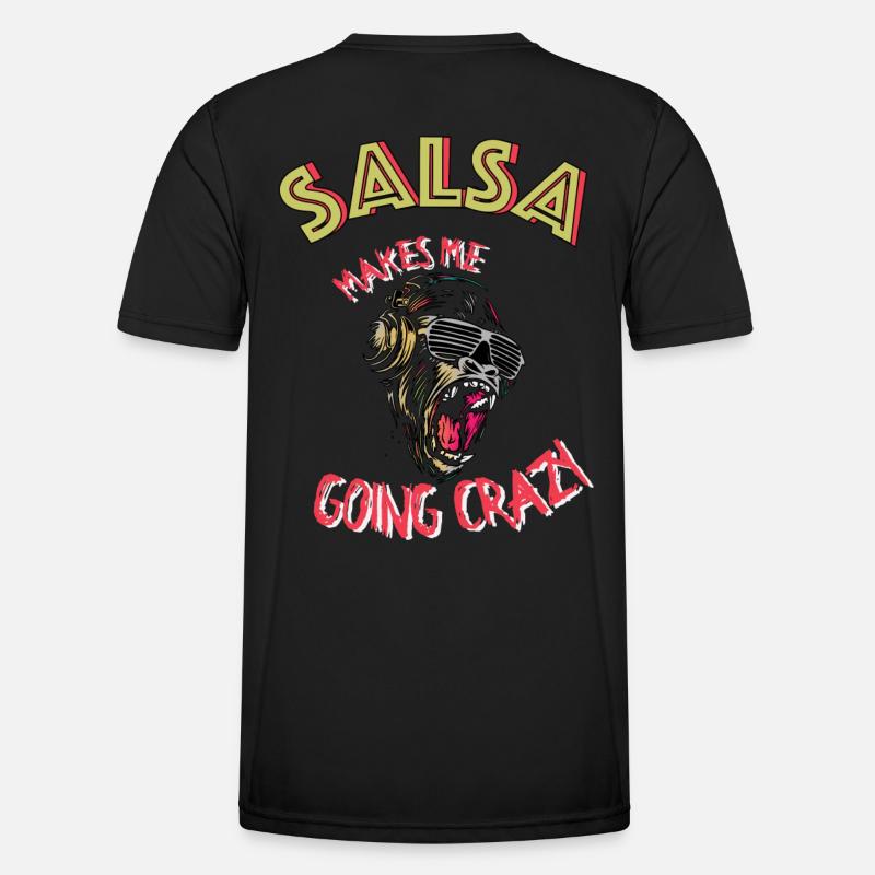 Salsa Makes Me Going Crazy - Men's Functional T-Shirt - black