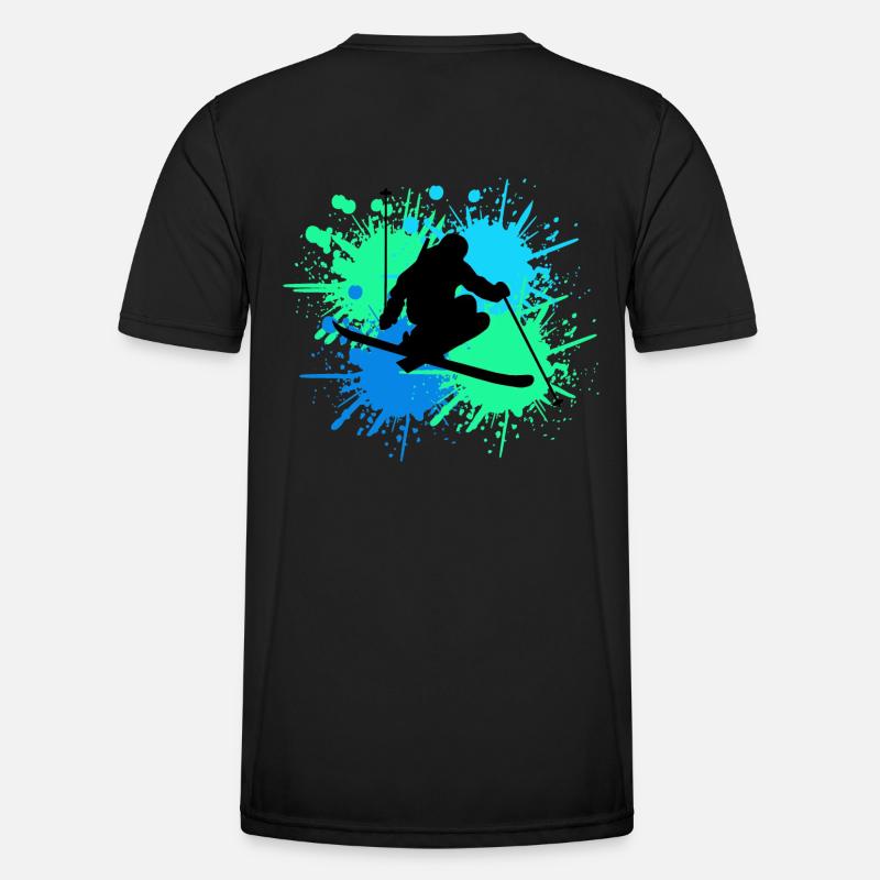 skifahren splash Männer Funktions-T-Shirt