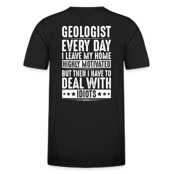 Geologie Geologe Geologia Geologia Geologin - Maglietta sportiva per uomo - nero - Retro - AI Model Male 178 dark (178cm)