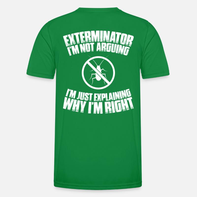 Eksterminator Zwalczania Szkodników Exterminator Funkcjonalna koszulka męska