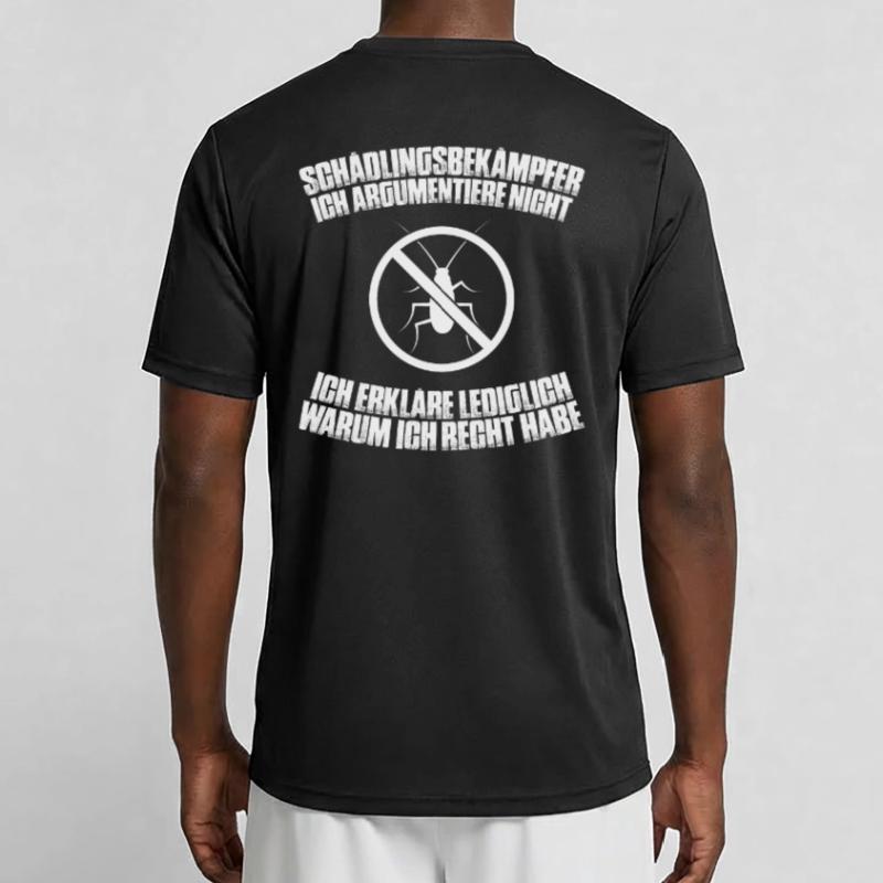 Schädlingsbekämpfer Kammerjäger Exterminator Männer Funktions-T-Shirt