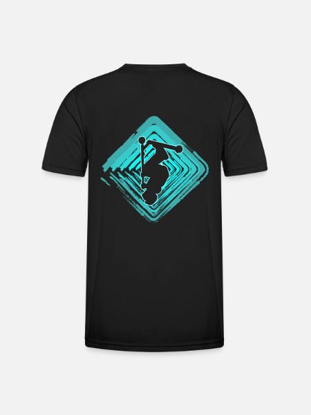 stunt scooter trick scooter - Men's Functional T-Shirt - black