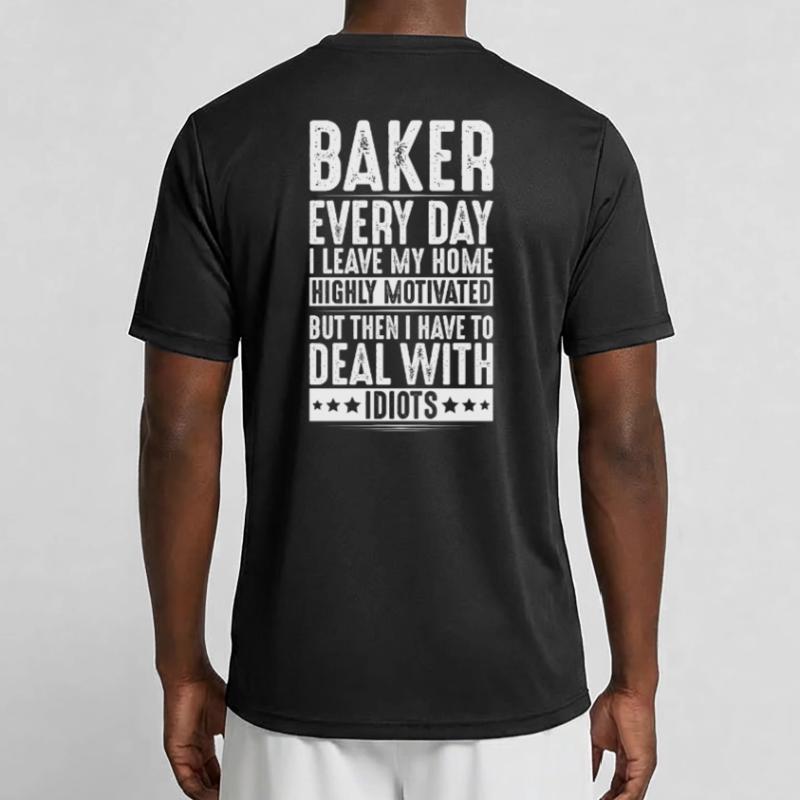 Baker Baking Baker Bakery Baking Men's Functional T-Shirt