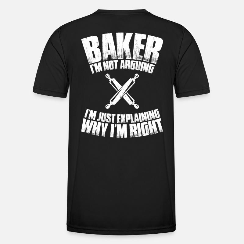 Baker Baking Baker Bakery Baking - Men's Functional T-Shirt - black