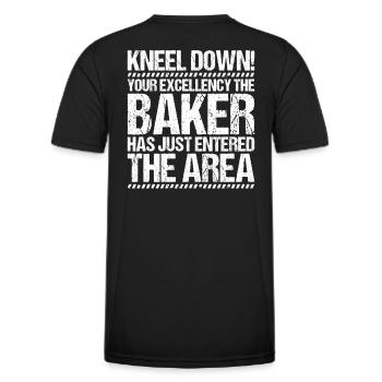 Boulanger Boulanger Boulanger Boulangerie Boulangerie Boulangerie - T-shirt sport Homme - noir - Dos - AI Model Male 178 dark (178cm)