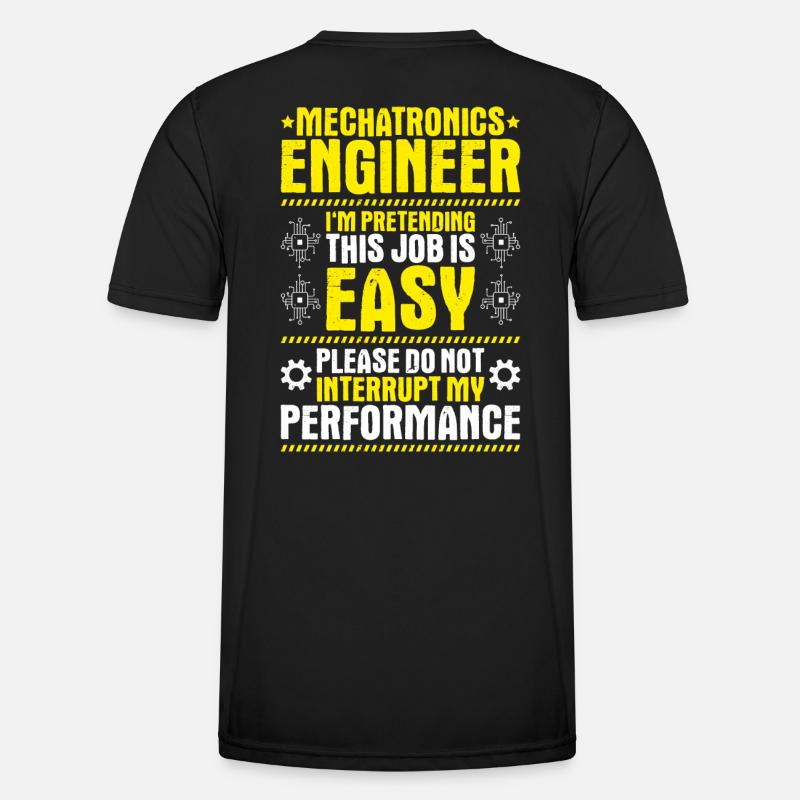 Mechatroniker Mechatronik Mechatronics Engineer - Männer Funktions-T-Shirt - Schwarz