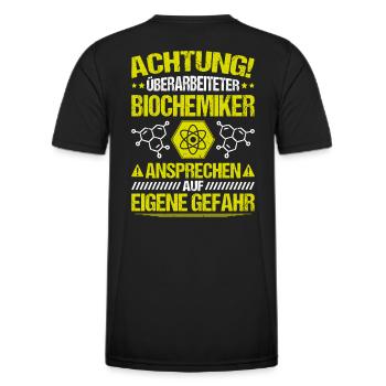 Biochemiker Biochimie Biochimie Biochimiste - T-shirt sport Homme - noir - Dos - AI Model Male 178 dark (178cm)