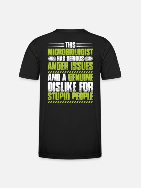 Microbiology Microbiologist Biology Biologist - Men's Functional T-Shirt - black