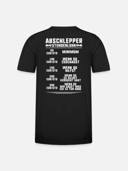Abschlepper Abschleppdienst Tow Truck Driver - Männer Funktions-T-Shirt - Schwarz