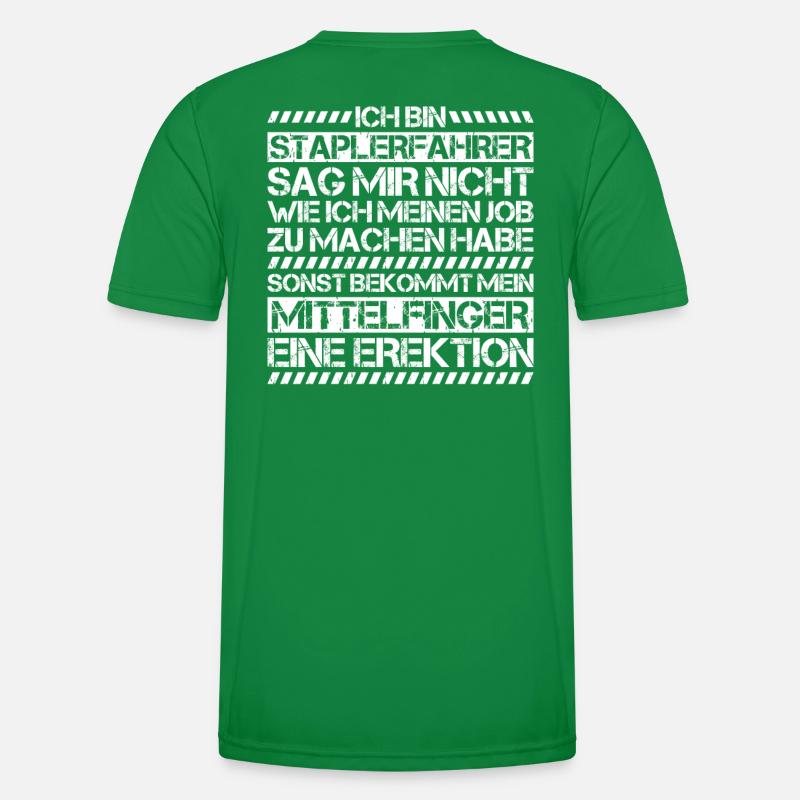 Staplerfahrer Gabelstaplerfahrer Forklift Operator Männer Funktions-T-Shirt