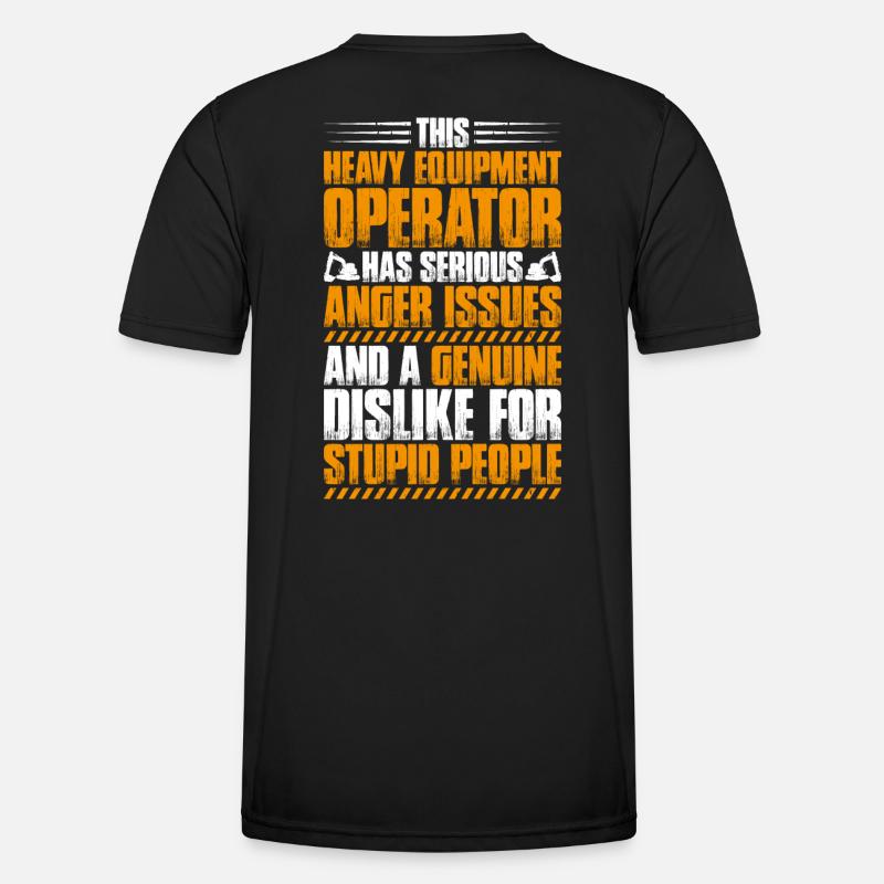 Baggerfahrer Baggerführer Heavy Equipment Operator Männer Funktions-T-Shirt