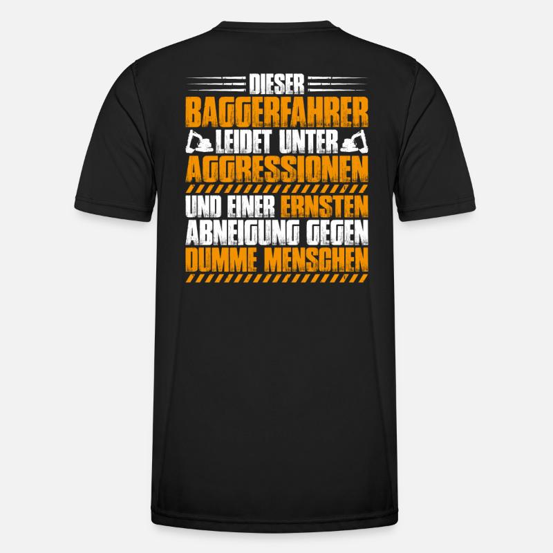 Baggerfahrer Baggerführer Heavy Equipment Operator Männer Funktions-T-Shirt