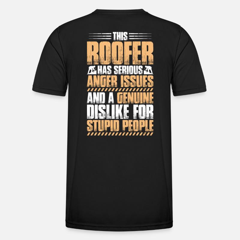 Dachdecker Dachdeckerei Dachdecken Roofer Roofing - Männer Funktions-T-Shirt - Schwarz