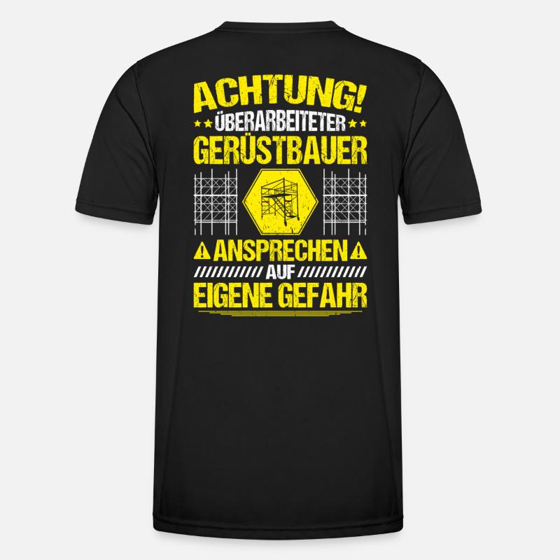 Gerüstbauer Gerüstbau Gerüstmonteur Scaffolder Männer Funktions-T-Shirt