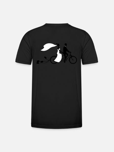 Wedding bicycle 2 - Men's Functional T-Shirt - black