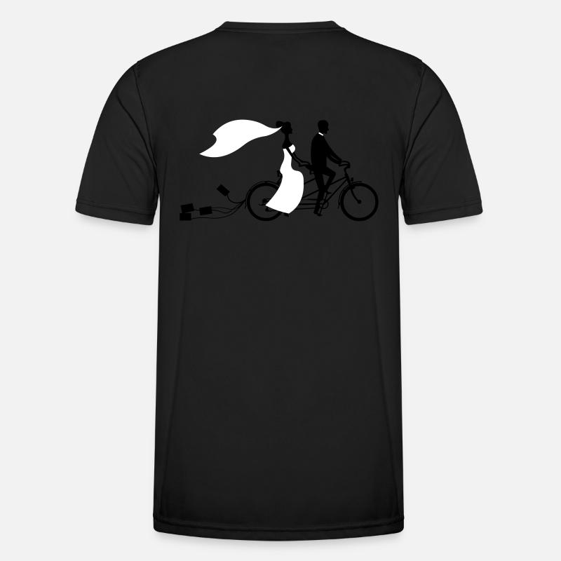 Wedding bicycle 2 - Men's Functional T-Shirt - black