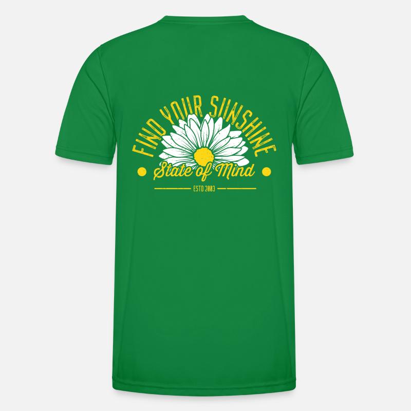 Daisy Trend Visual mit inspirierender Phrase Männer Funktions-T-Shirt