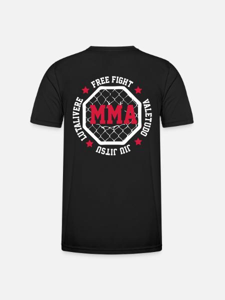 MMA - Männer Funktions-T-Shirt - Schwarz